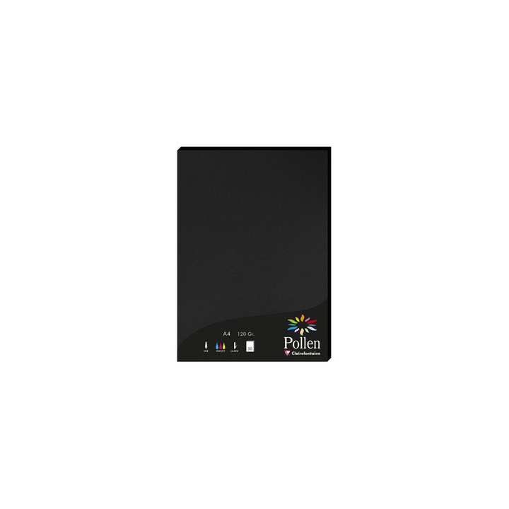 Papier A4 noir 120gr par 50
