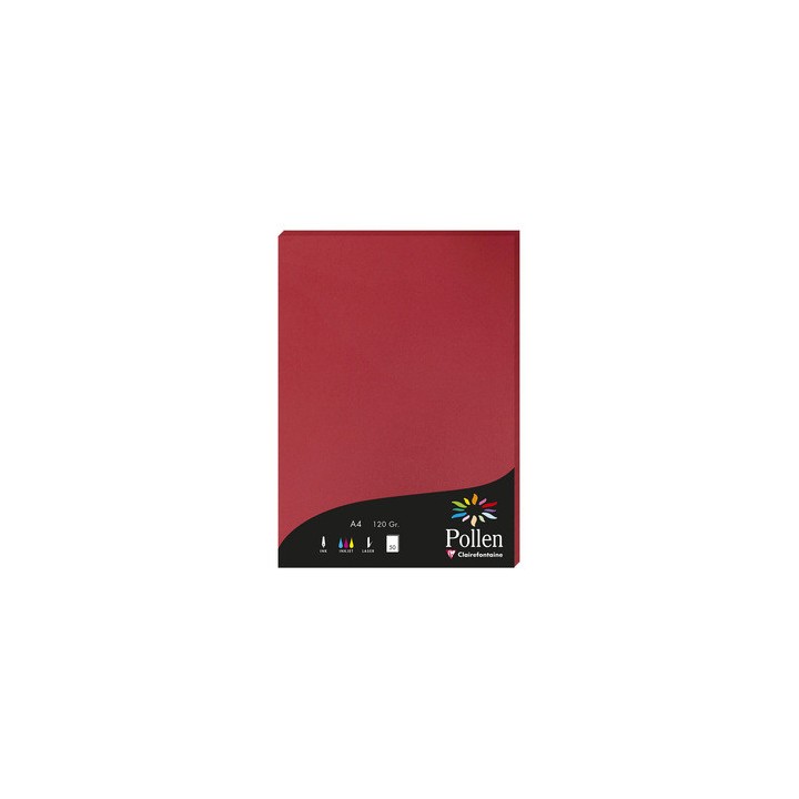 Papier A4 rouge 120gr par 50