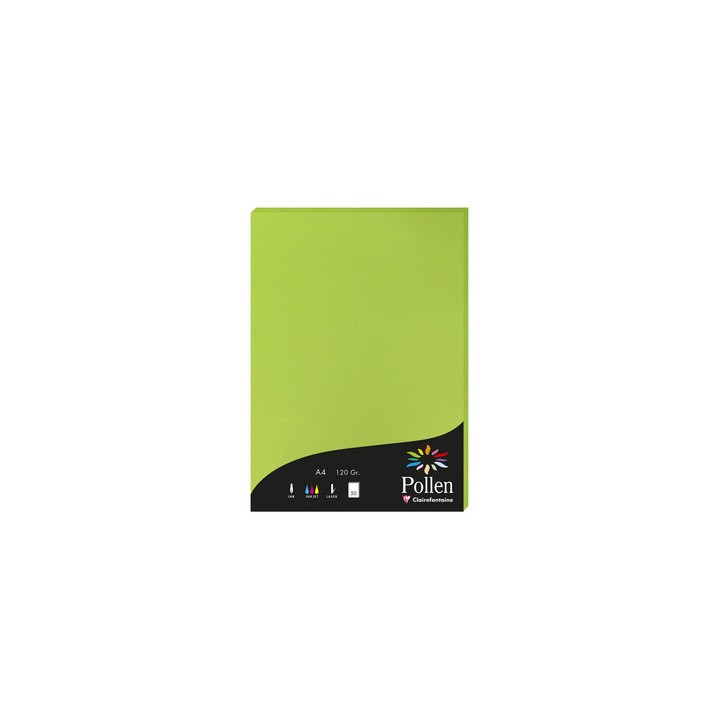 Papier A4 vert menthe 120gr par 50
