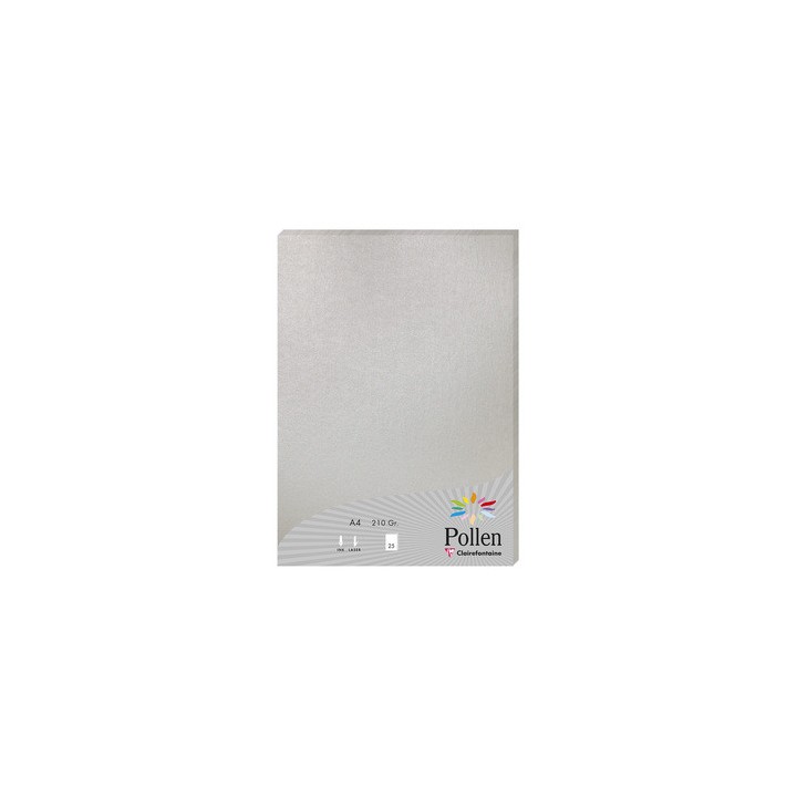 Papier A4 Argent 210gr par 25