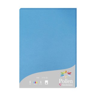 Papier A4 Bleu turquoise 210gr par 25