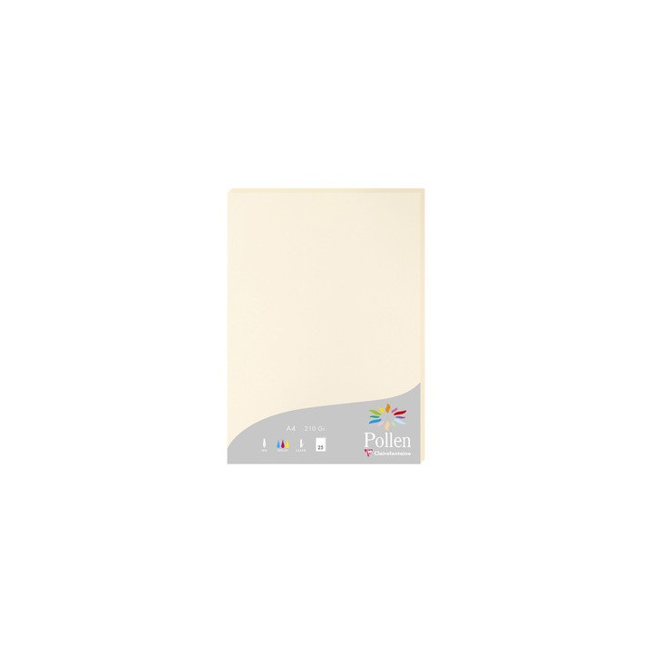 Papier A4 Ivoire 210gr par 25