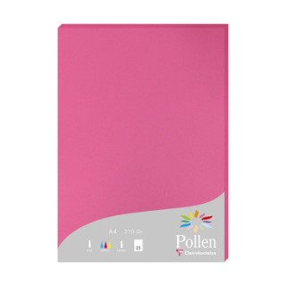 Papier A4 fuschia 210gr par 25