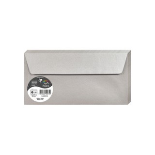 Enveloppes 11x22cms Argent par 20