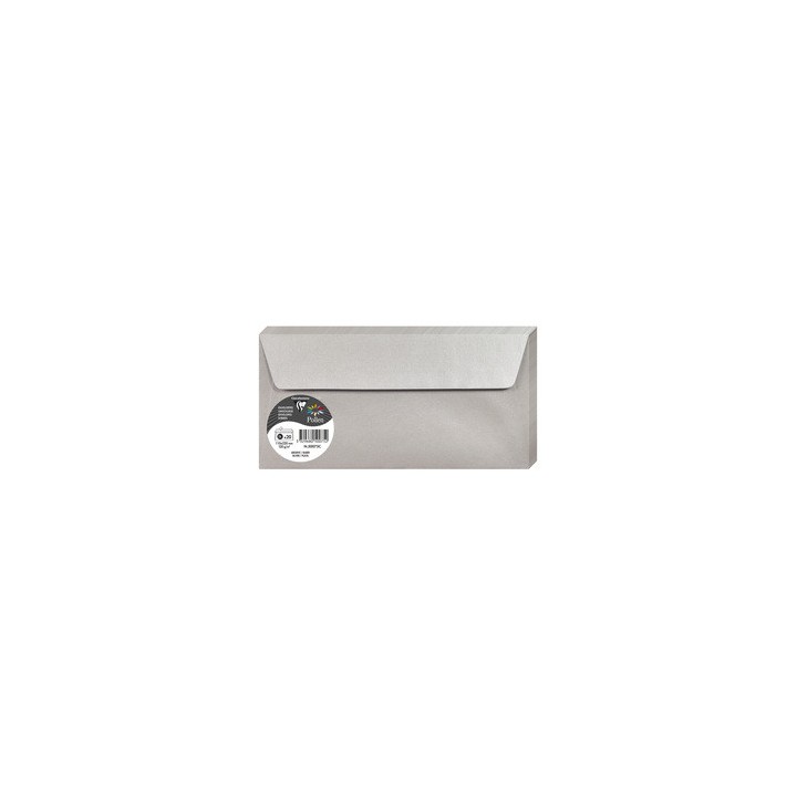 Enveloppes 11x22cms Argent par 20