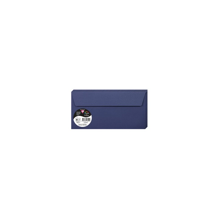 Enveloppes 11x22cms bleu nuit par 20