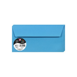 Enveloppes 11x22cms bleu turquoise par 20