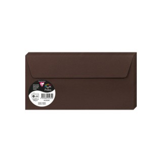 Enveloppes 11x22cms cacao par 20