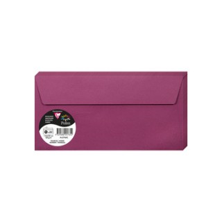 Enveloppes 11x22cms framboise par 20