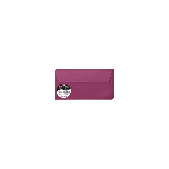 Enveloppes 11x22cms framboise par 20