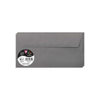 Enveloppes 11x22cms gris acier par 20