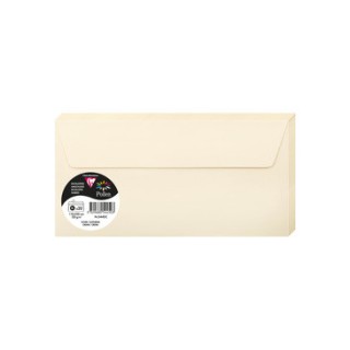 Enveloppes 11x22cms ivoire par 20