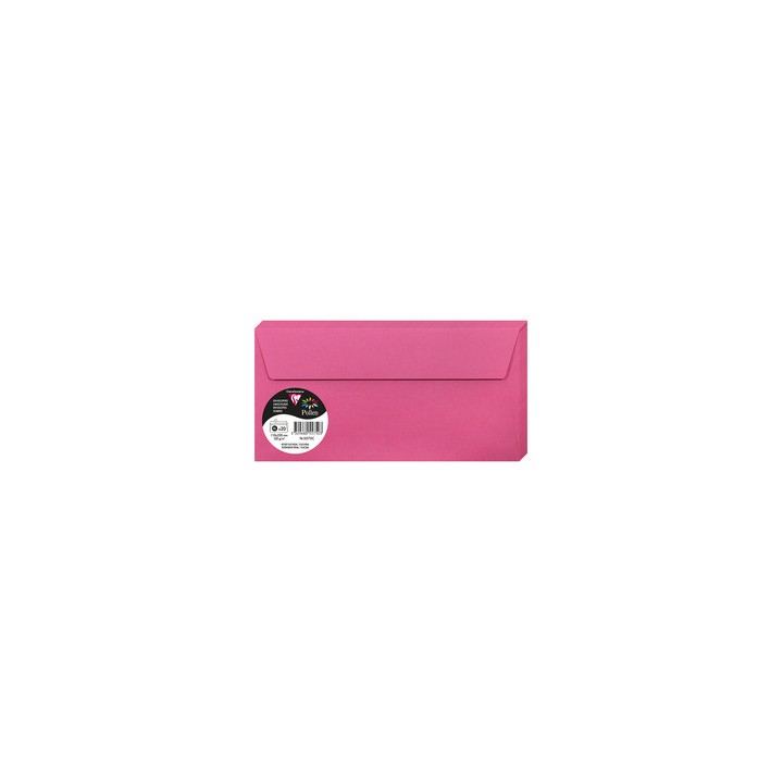 Enveloppes 11x22cms fuschia par 20