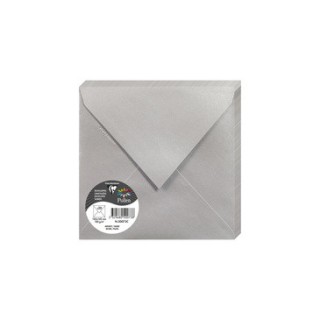Enveloppes 16,5x16,5cms Argent par 20