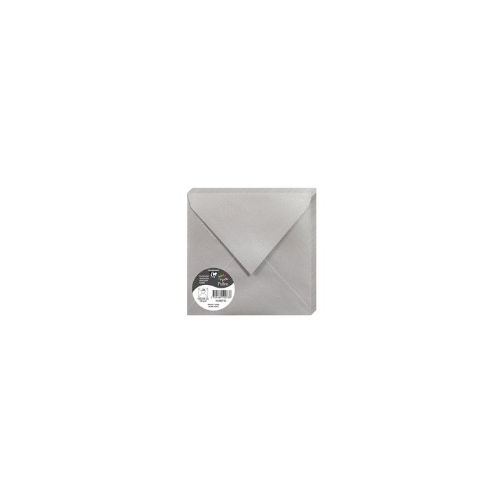 Enveloppes 16,5x16,5cms Argent par 20