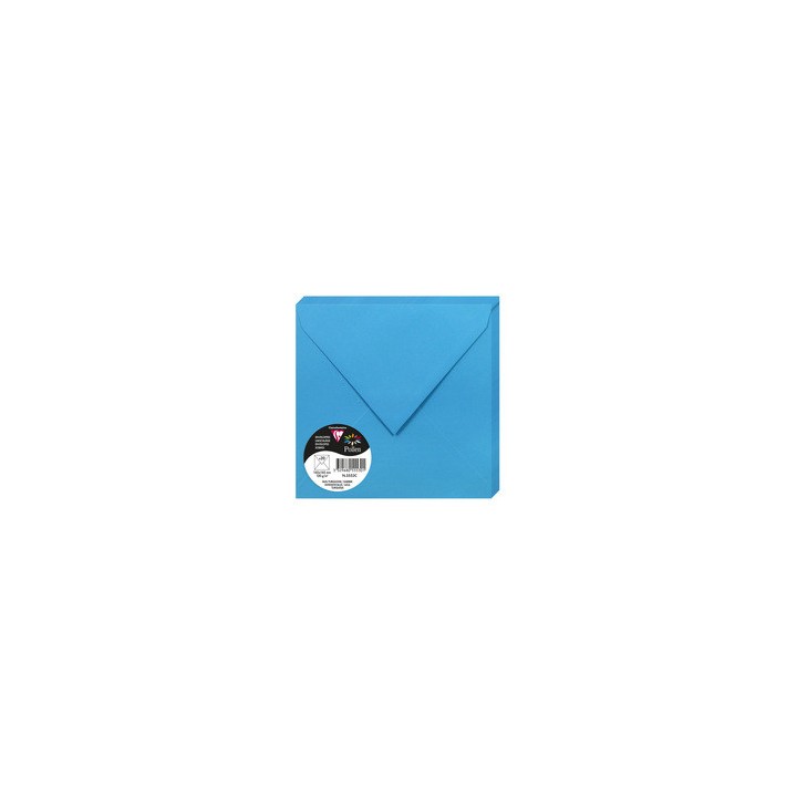 Enveloppes 16,5x16,5cms bleu turquoise par 20