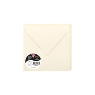 Enveloppes 16,5x16,5cms ivoire par 20