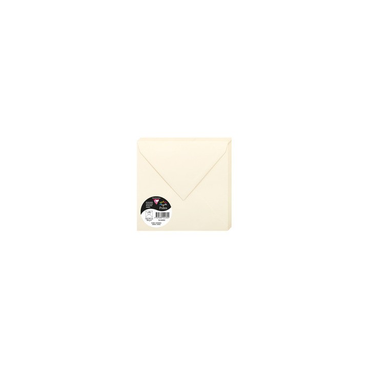 Enveloppes 16,5x16,5cms ivoire par 20