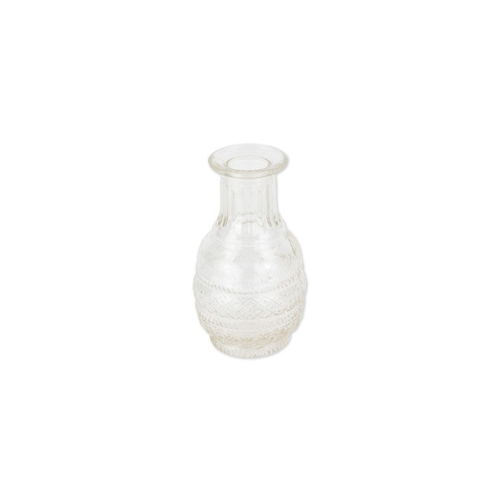 Vase gravure ancienne 7x13cm - Article de fête