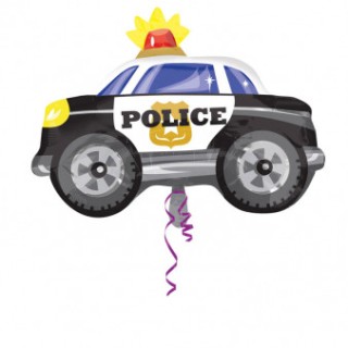 Ballon aluminium voiture de police