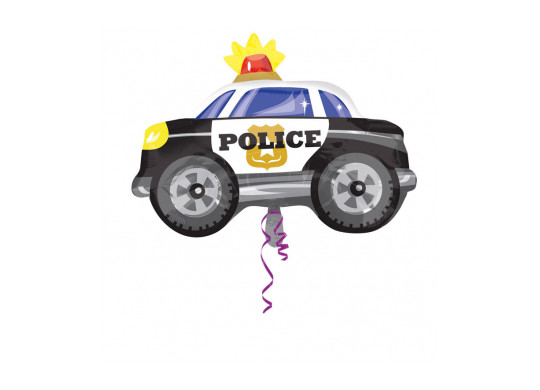 Ballon aluminium voiture de police