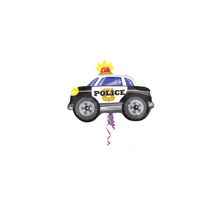 Ballon aluminium voiture de police