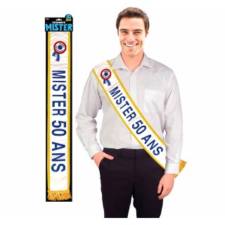 Écharpe mister 50 ans