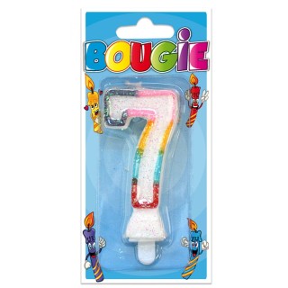 Bougie chiffre 7