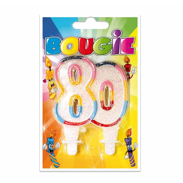 Bougie 80 ans