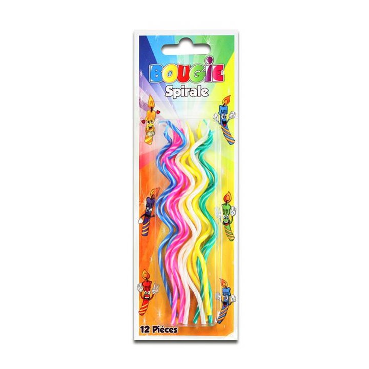 12 bougies spirales